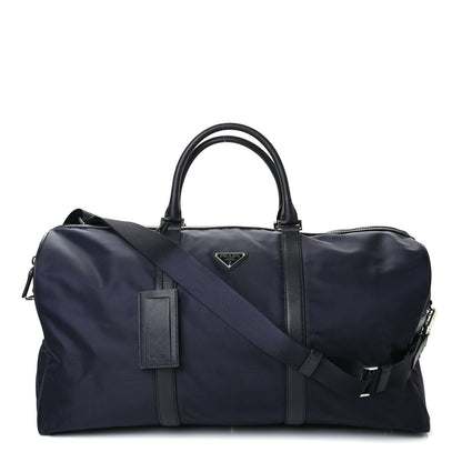 Prada Tessuto Nylon Saffiano Viaggio Duffle Baltico 1 of 4