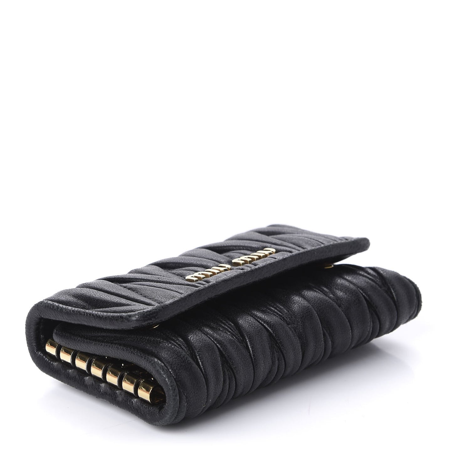 Nappa Matelasse 6 Key Holder Black