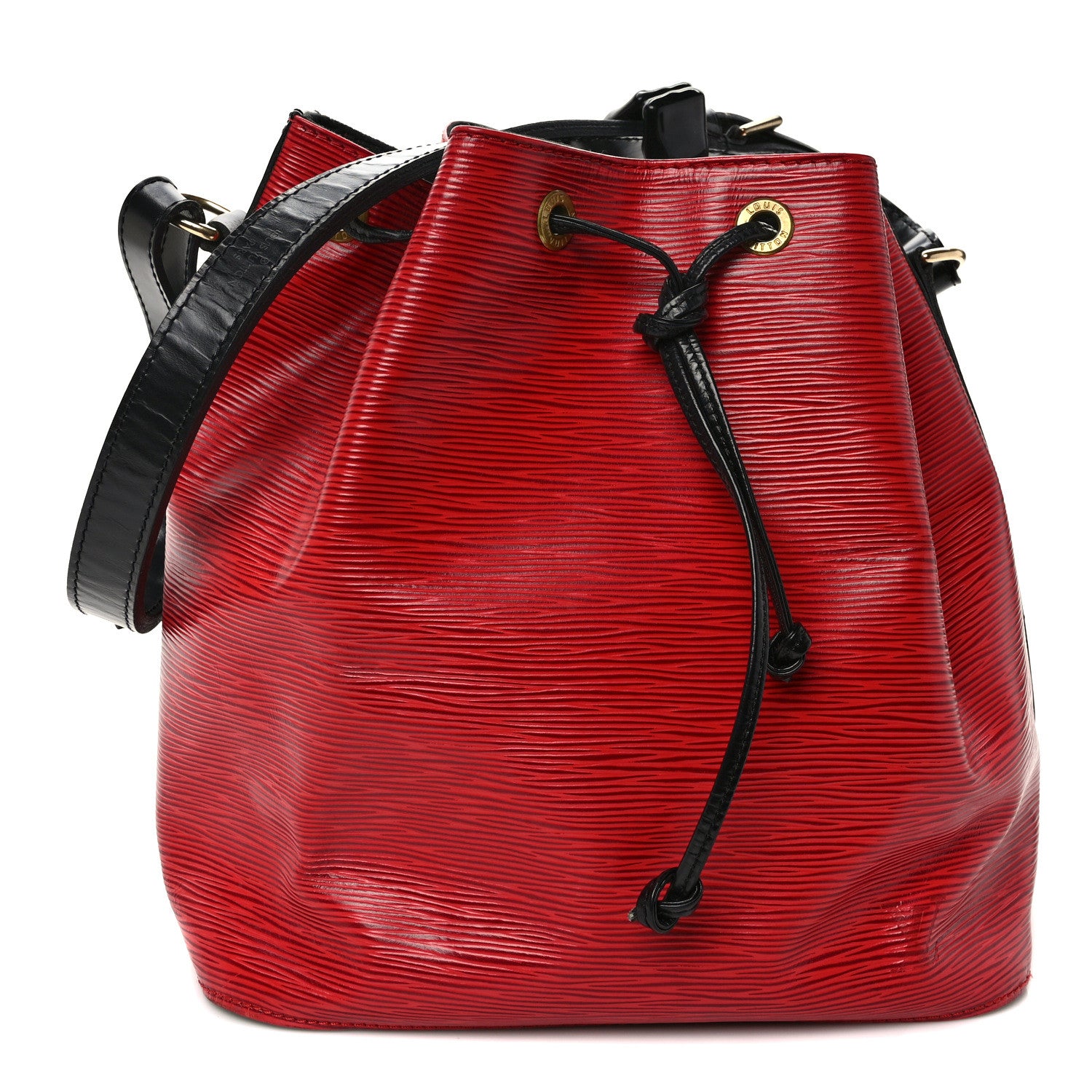 Louis Vuitton Epi Petit Bi-Color Noe Castillan Red Black 1 of 8