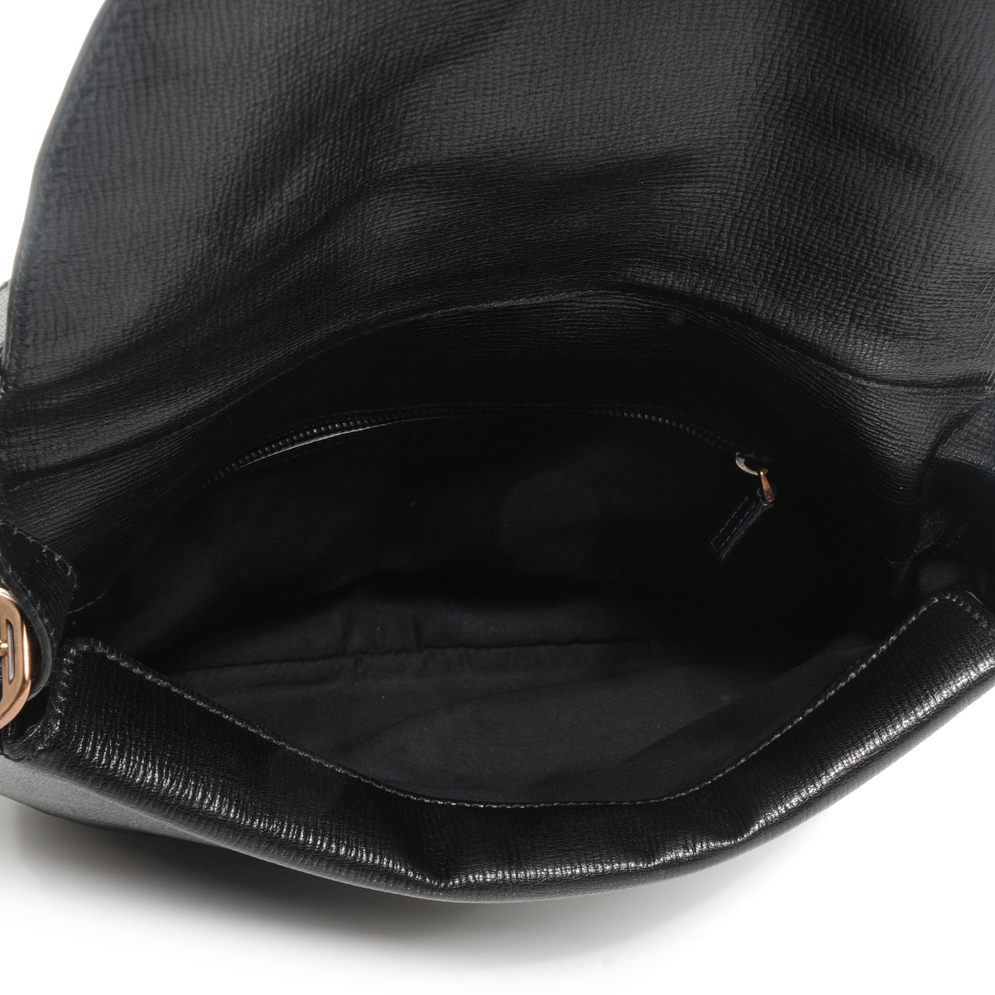 Gucci Leather Horsebit Flap Bag Black 5 of 7