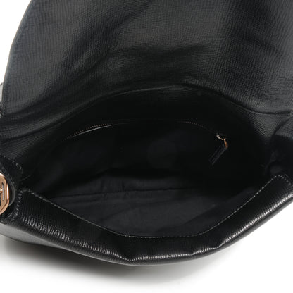 Gucci Leather Horsebit Flap Bag Black 5 of 7