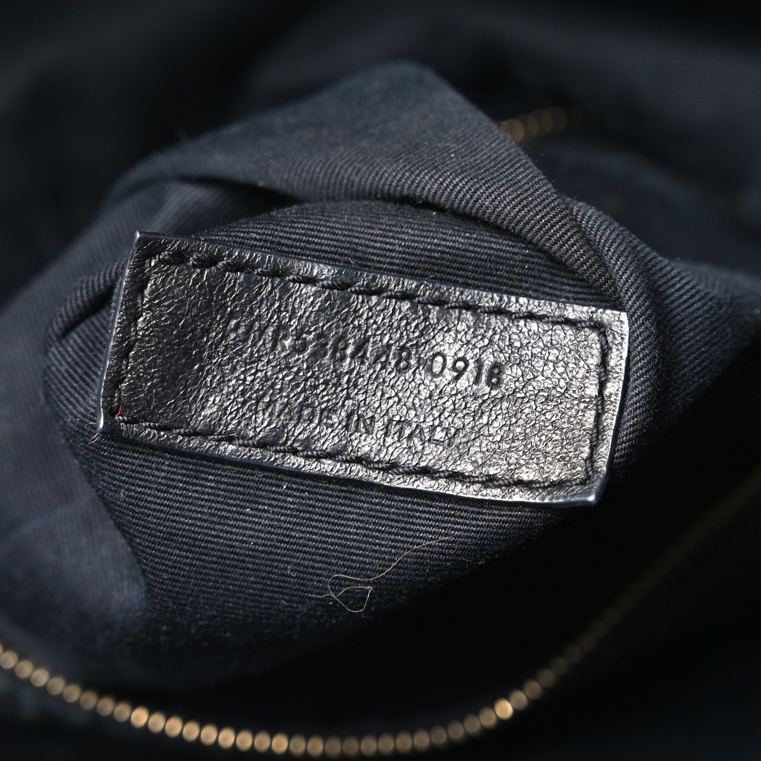 Saint Laurent Lambskin Charm Studded Teddy Drawstring Bag Black 7 of 10