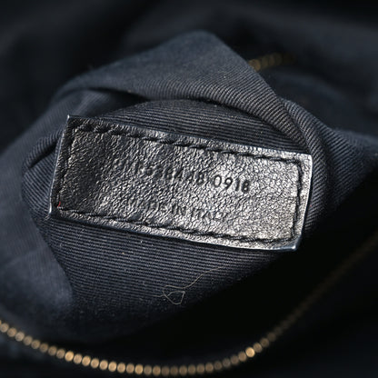 Saint Laurent Lambskin Charm Studded Teddy Drawstring Bag Black 7 of 10