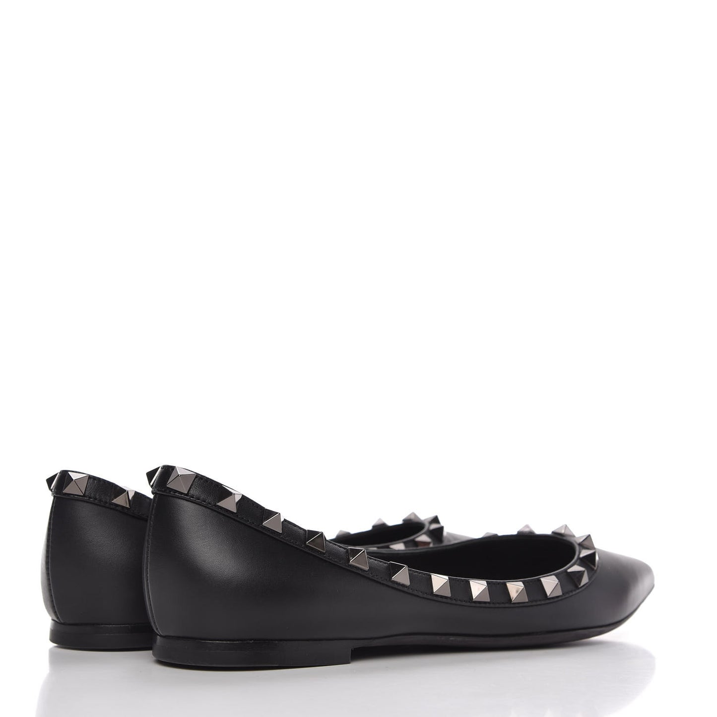 Nappa Rockstud Ballerina Flats 35.5 Black