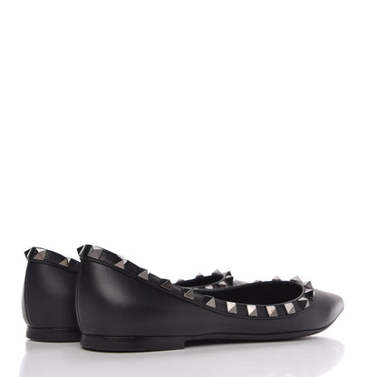 Valentino Garavani Nappa Rockstud Ballerina Flats 35.5 Black 4 of 9