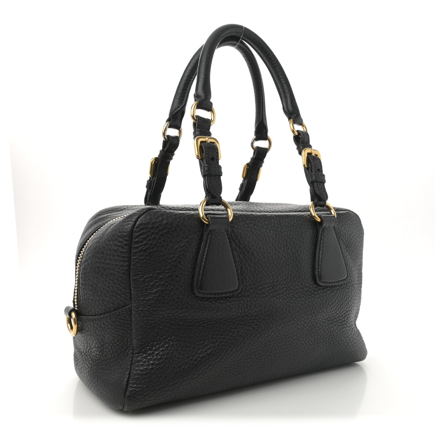 Prada Vitello Daino Bauletto Black 3 of 12