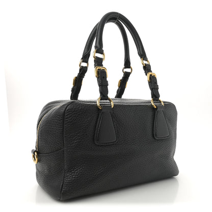 Prada Vitello Daino Bauletto Black 3 of 12