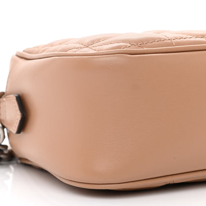 Gucci Calfskin Matelasse Aria Small GG Marmont Chain Shoulder Bag Camelia 9 of 11