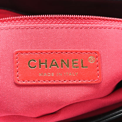 Chanel Calfskin Quilted Enchained Clutch Black 7 of 10