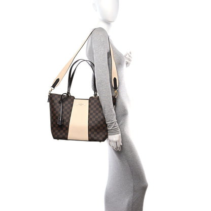 Louis Vuitton Damier Ebene Jersey Creme 2 of 9
