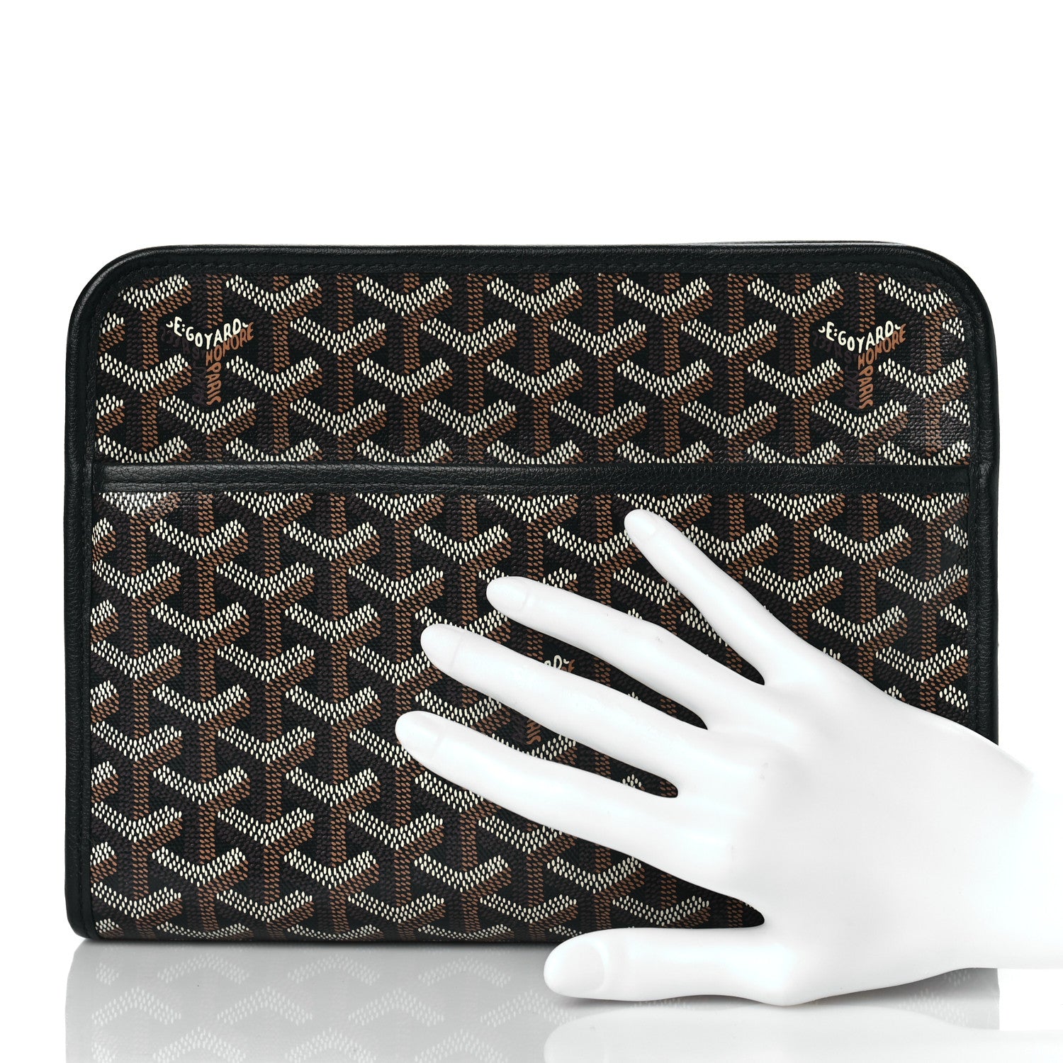 Goyard Goyardine Jouvence MM Toiletry Pouch Black 2 of 8
