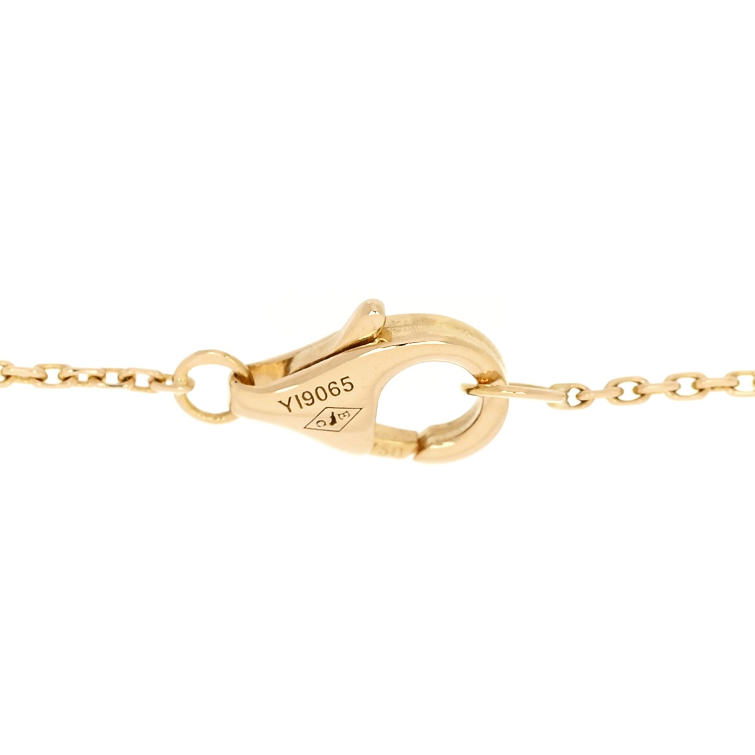 Cartier 18K Yellow Gold Diamond White Mother of Pearl Caresse D'Orchidees Par Cartier Bracelet 3 of 4