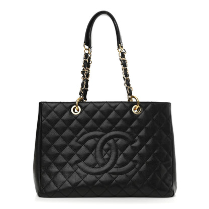 Chanel Caviar Quilted Grand Shopping Tote GST Black 1 of 11