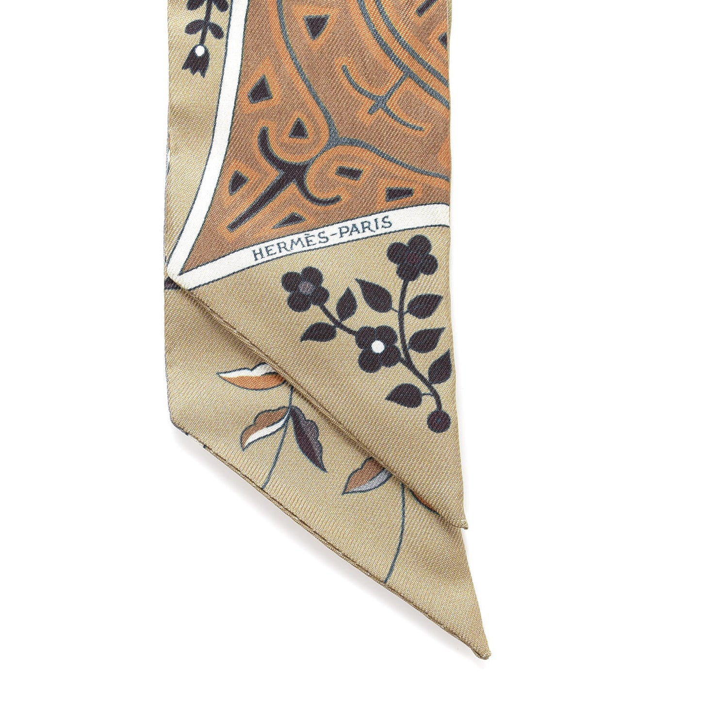 Silk L'Arbre De Vie Twilly Camel Gris Bleuete Caramel