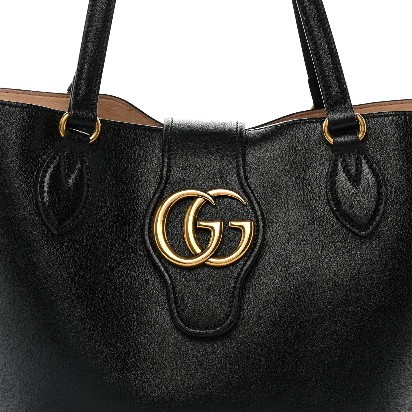 New Sakai Calfskin Lux Small Dahlia Tote Black