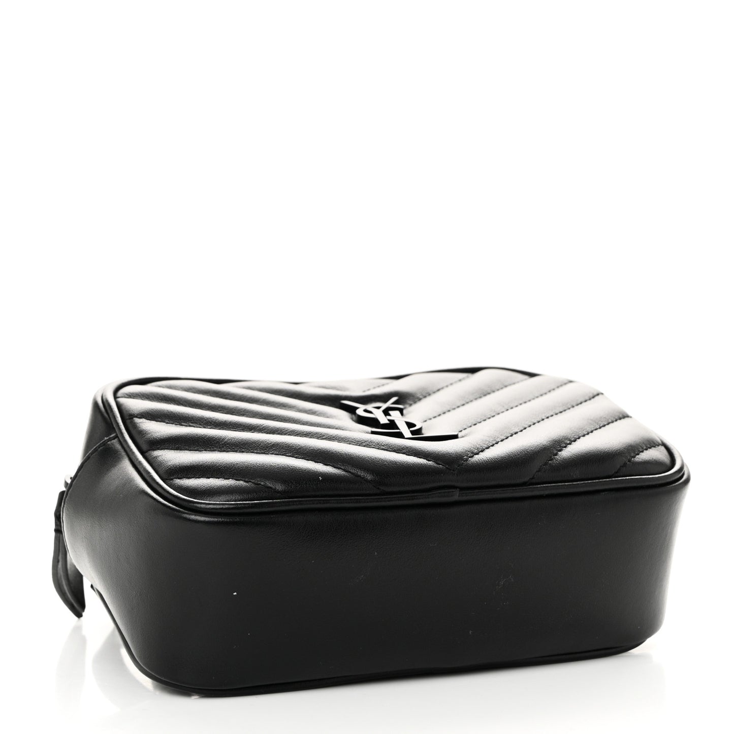 Calfskin Matelasse Monogram Lou Belt Bag Black