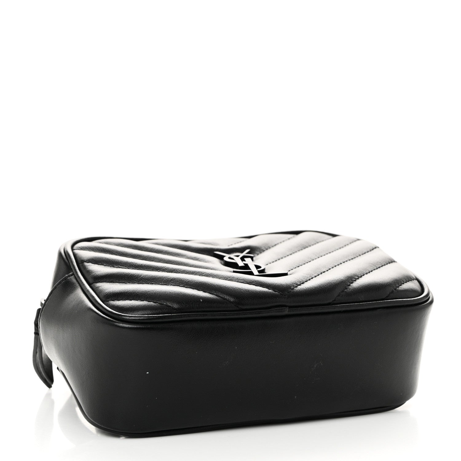 Saint Laurent Calfskin Matelasse Monogram Lou Belt Bag Black 4 of 10
