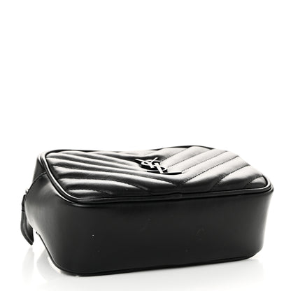Saint Laurent Calfskin Matelasse Monogram Lou Belt Bag Black 4 of 10