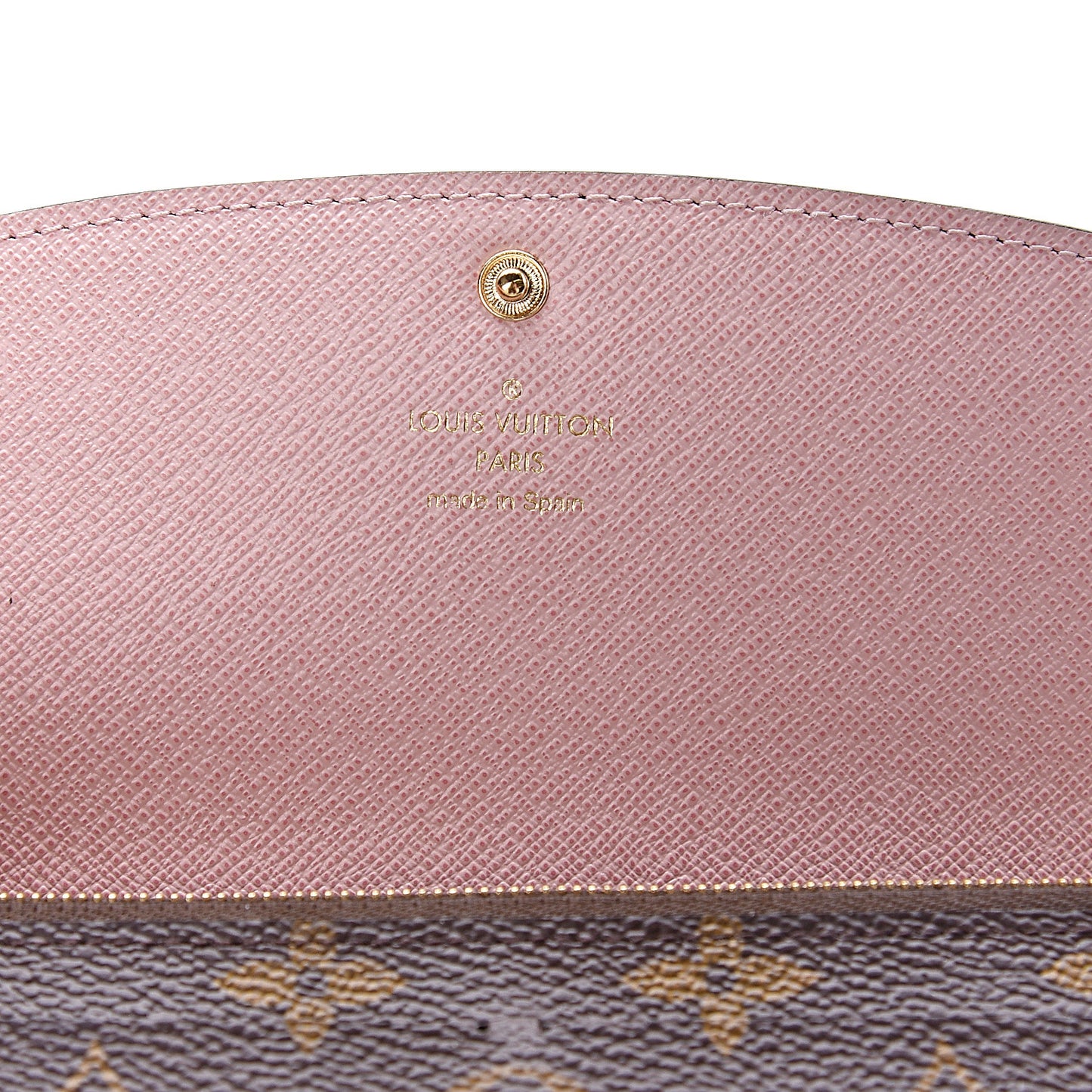 Monogram Emilie Wallet Rose Ballerine