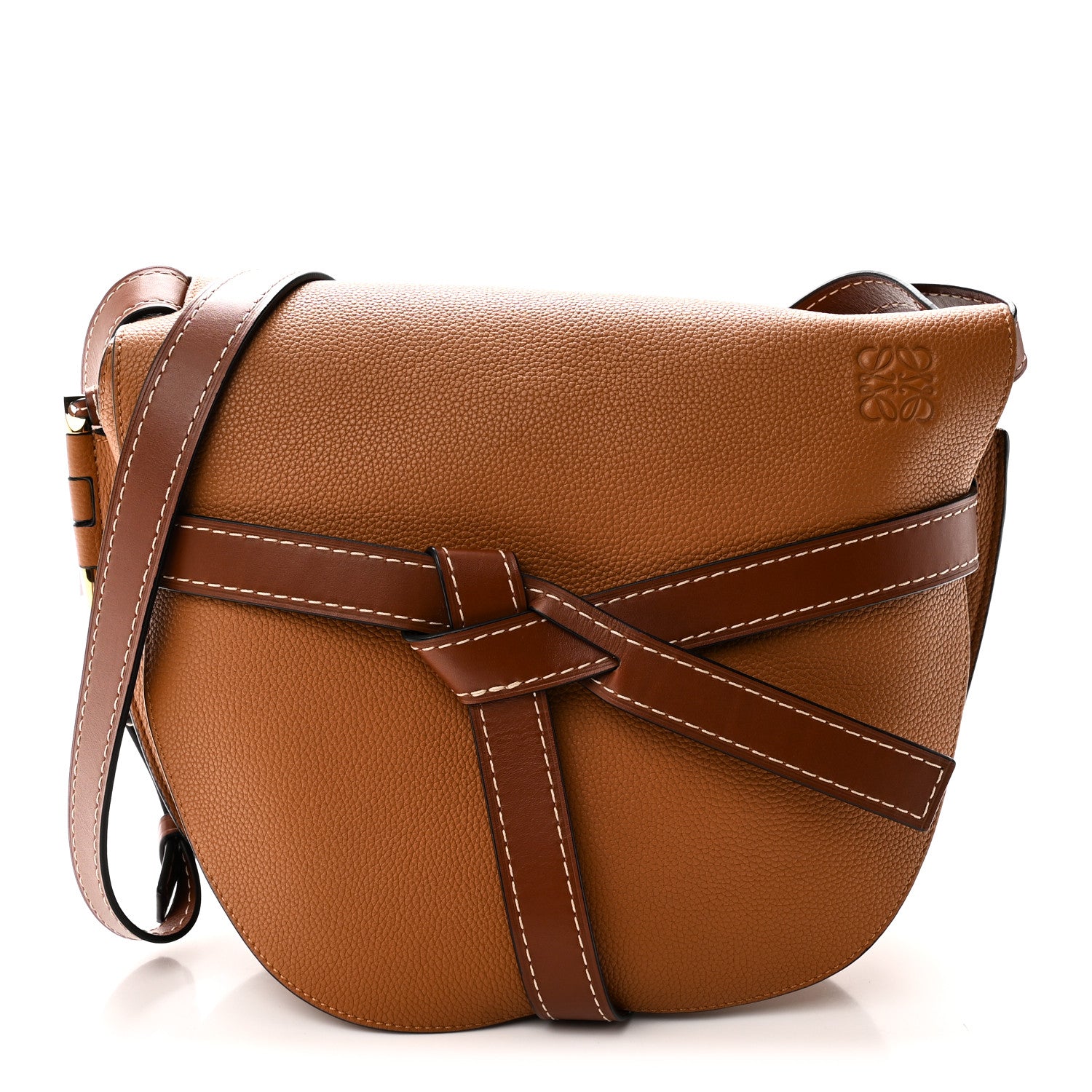 Loewe Grained Calfskin Large Gate Bag Caramel Pecan 1 of 9