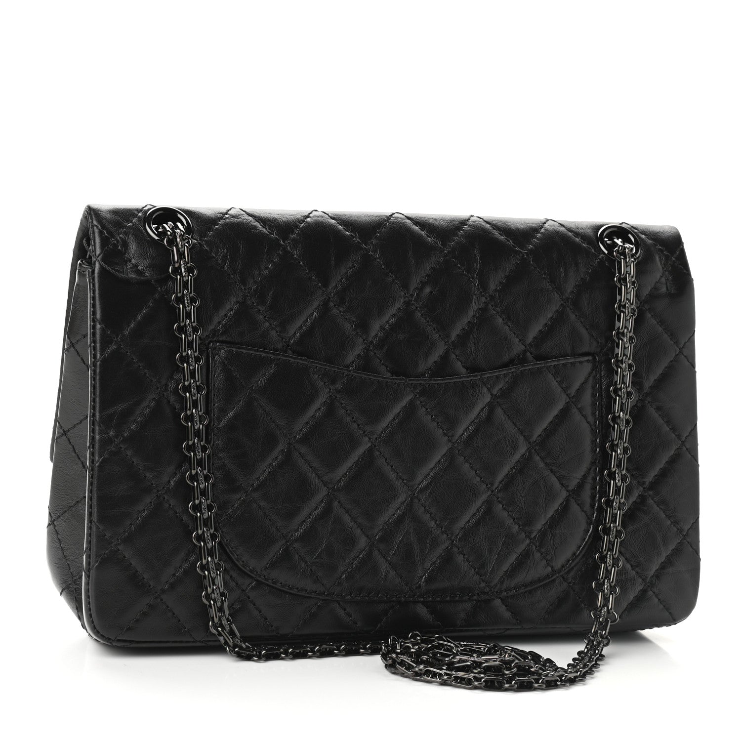 Chanel Aged Calfskin Quilted 2.55 Reissue 226 Flap So Black 3 of 9