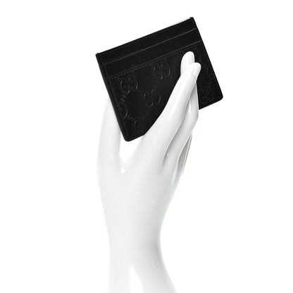 Gucci Guccissima Card Holder Black 2 of 7