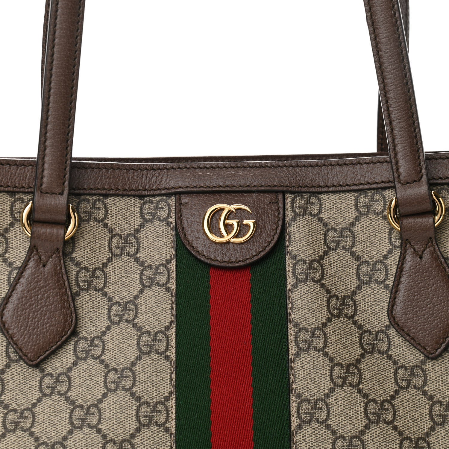 Gucci GG Supreme Monogram Medium Ophidia Shopping Tote Brown 8 of 10