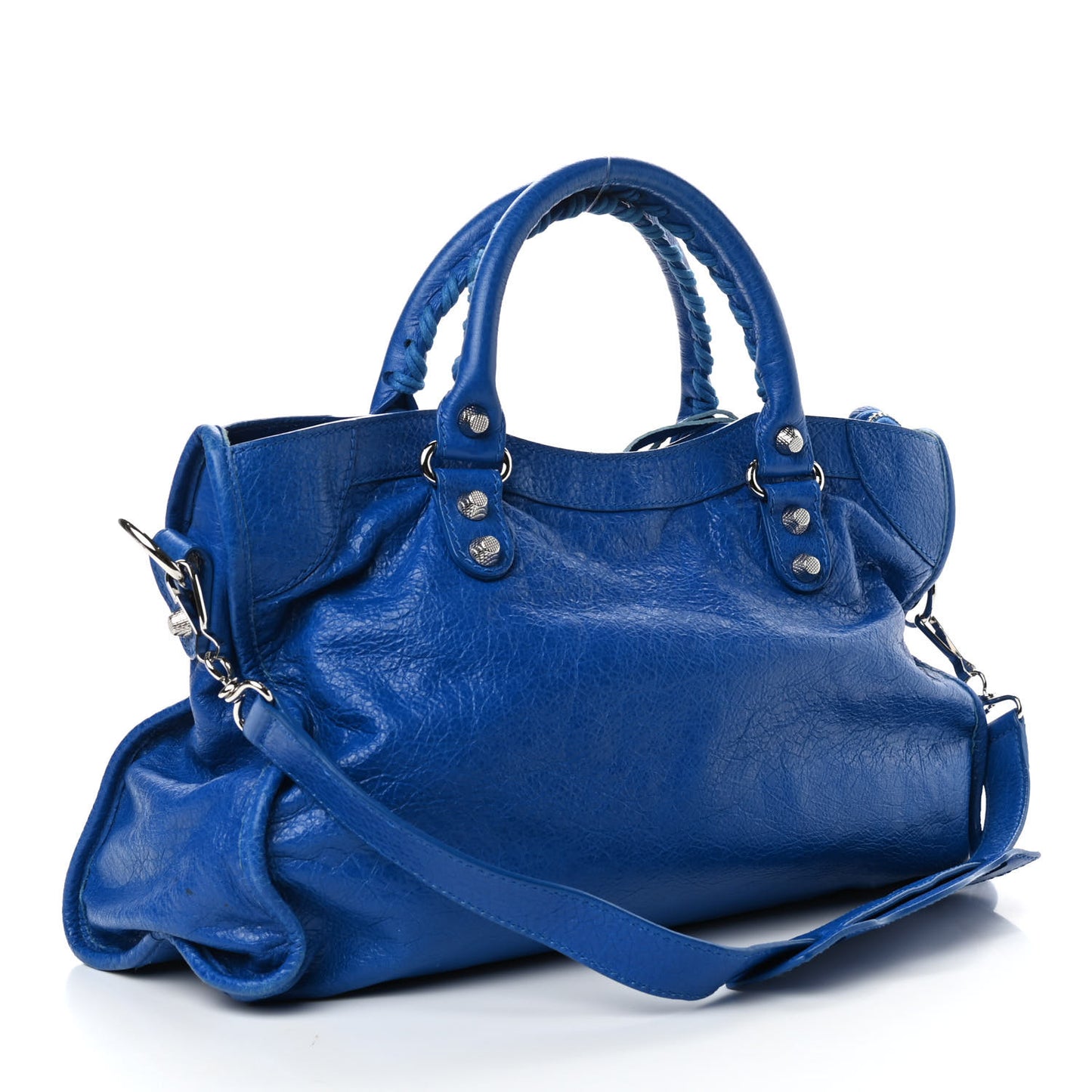 Agneau Giant 12 Silver Hardware City Bleu Lazuli