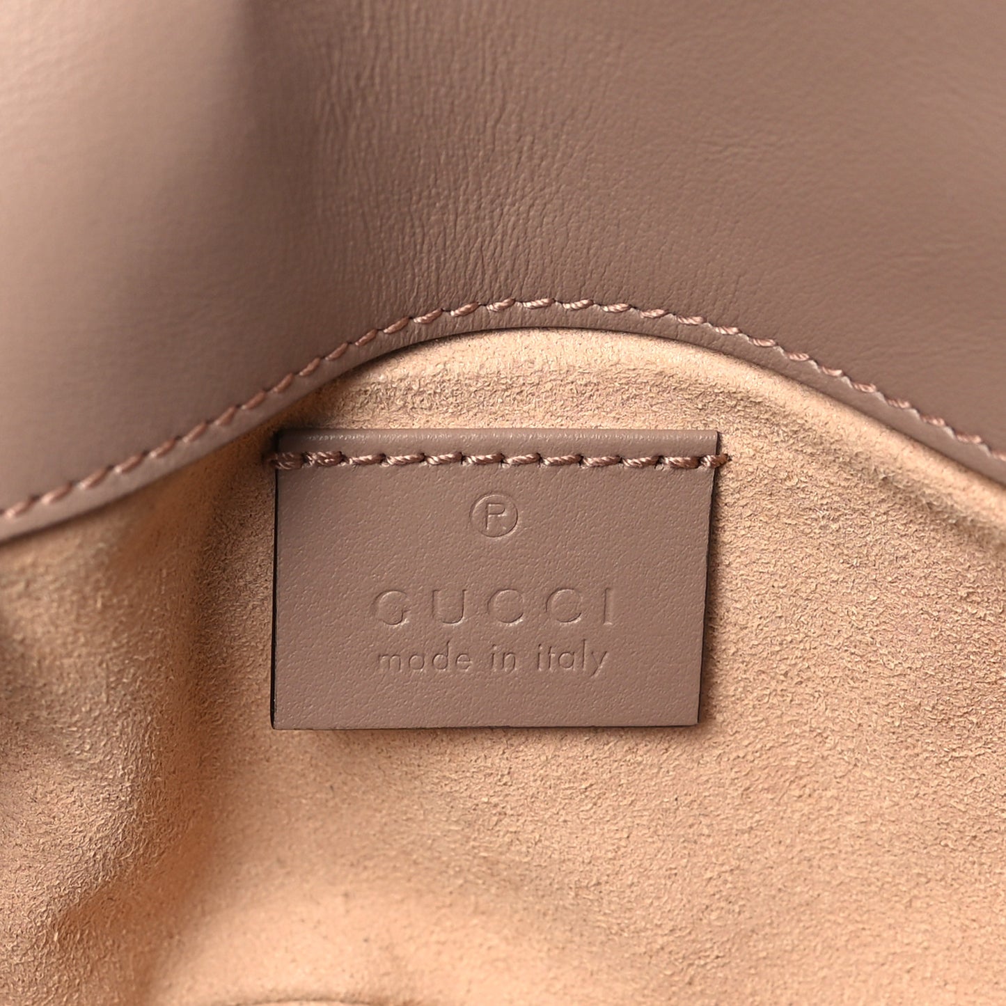 Calfskin Matelasse Super Mini GG Marmont Shoulder Bag Porcelain Rose