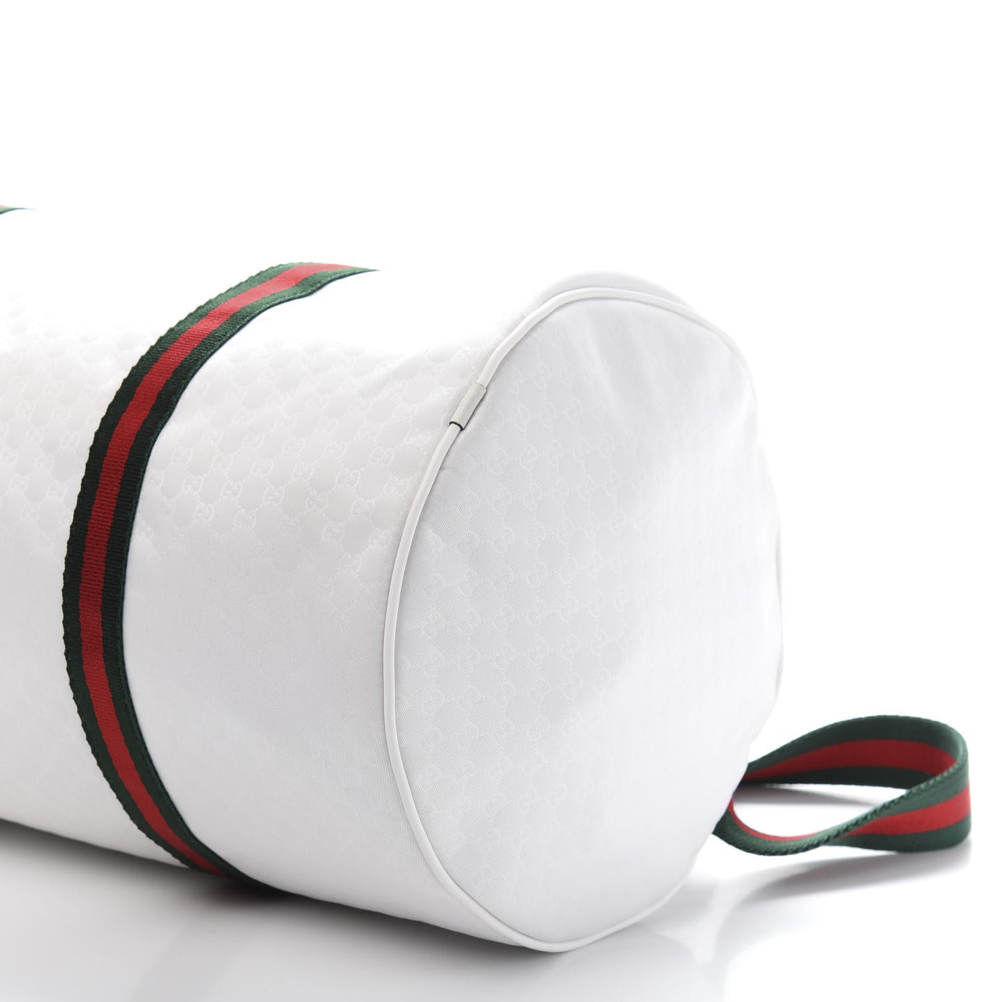 Nylon Microguccissima Gym Bag White