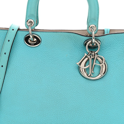 Christian Dior Bullcalf Medium Diorissimo Tote Light Blue 9 of 21