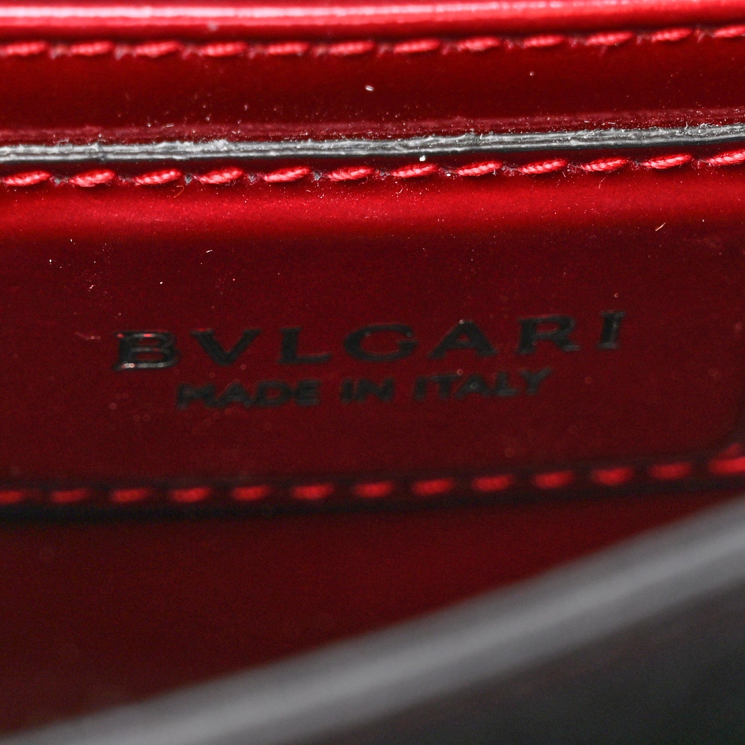 Bulgari Metallic Calfskin Serpenti Forever Top Handle Red 7 of 17
