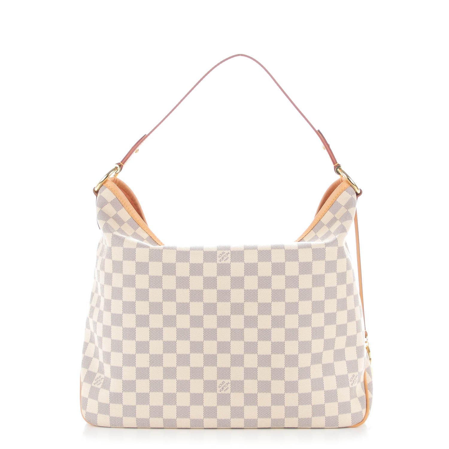 Louis Vuitton Damier Azur Delightful MM Rose Ballerine 1 of 8