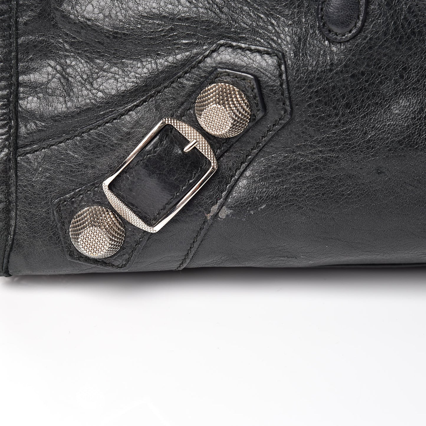 Agneau Giant 21 Silver Hardware Work Black