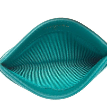 Chanel Caviar Quilted Card Holder Turquoise 9 of 13