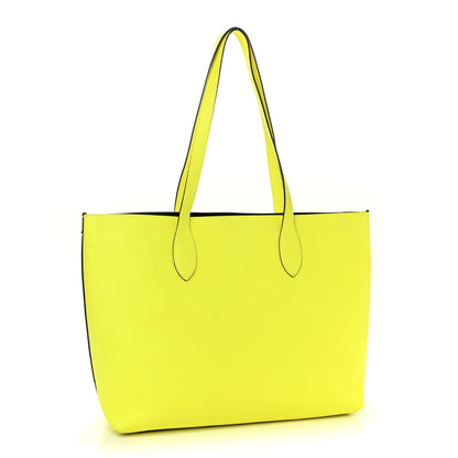 Burberry Grainy Calfskin Remington Tote Neon Yellow 2 of 14