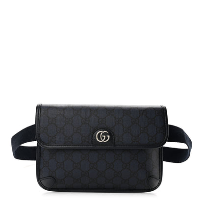 Gucci GG Supreme Monogram Small Ophidia Belt Bag Navy Black 1 of 12