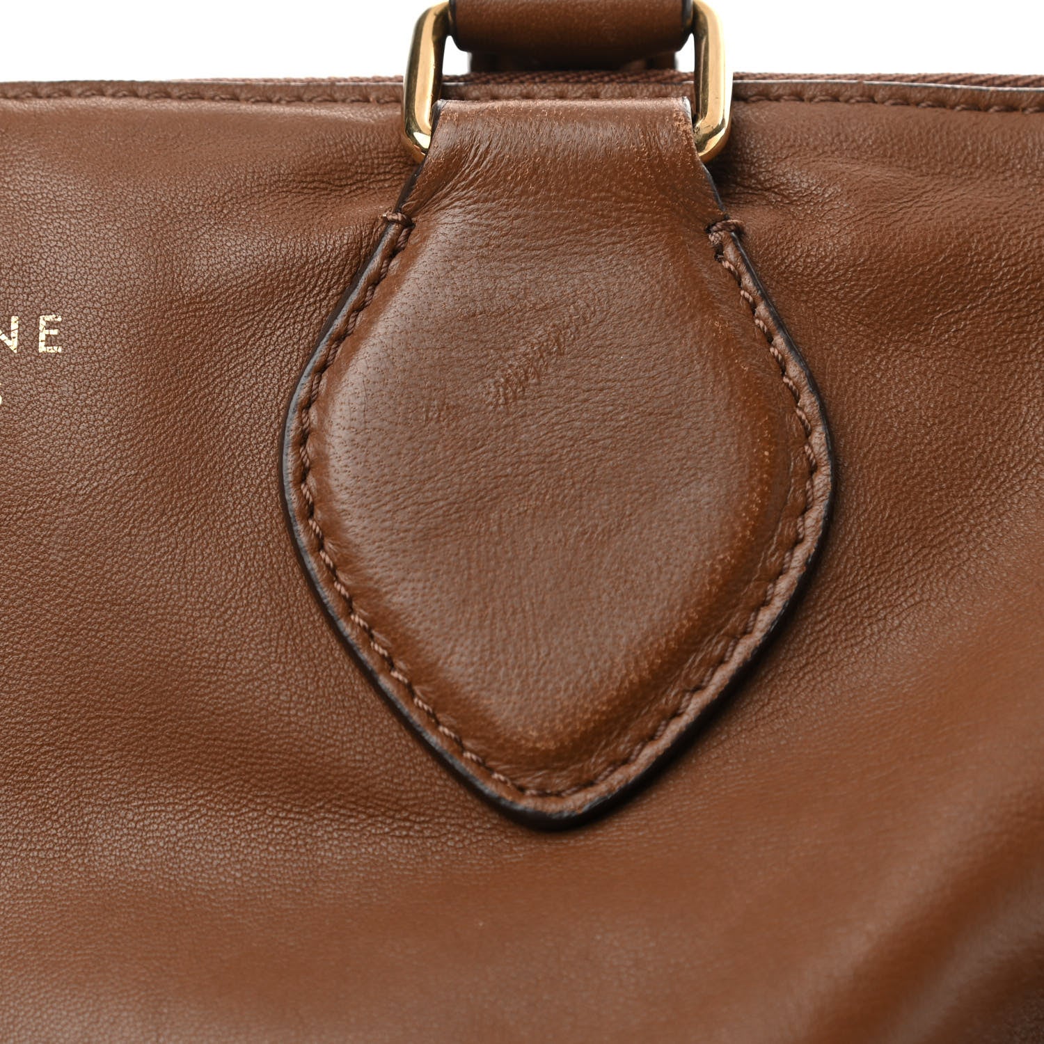 Celine Smooth Calfskin Small Triptyque Satchel Brown 13 of 13