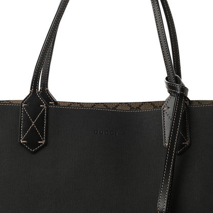Gucci Calfskin GG Supreme Monogram Medium Reversible Tote Black 13 of 16