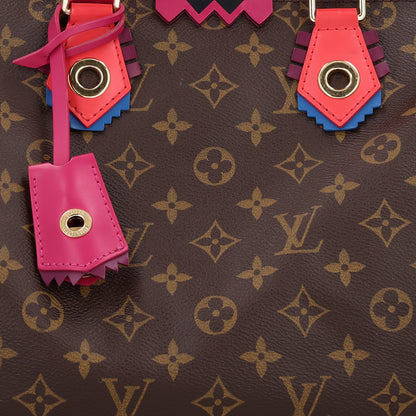 Louis Vuitton Monogram Totem Speedy 30 Magenta 7 of 9