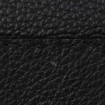 Fendi Cuoio Romano Selleria Bi-Color Large Peekaboo Iconic Satchel Black Mou 33 of 34