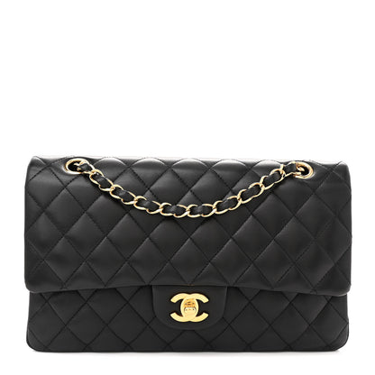 Chanel Lambskin Quilted Medium Double Flap Black 1 of 13