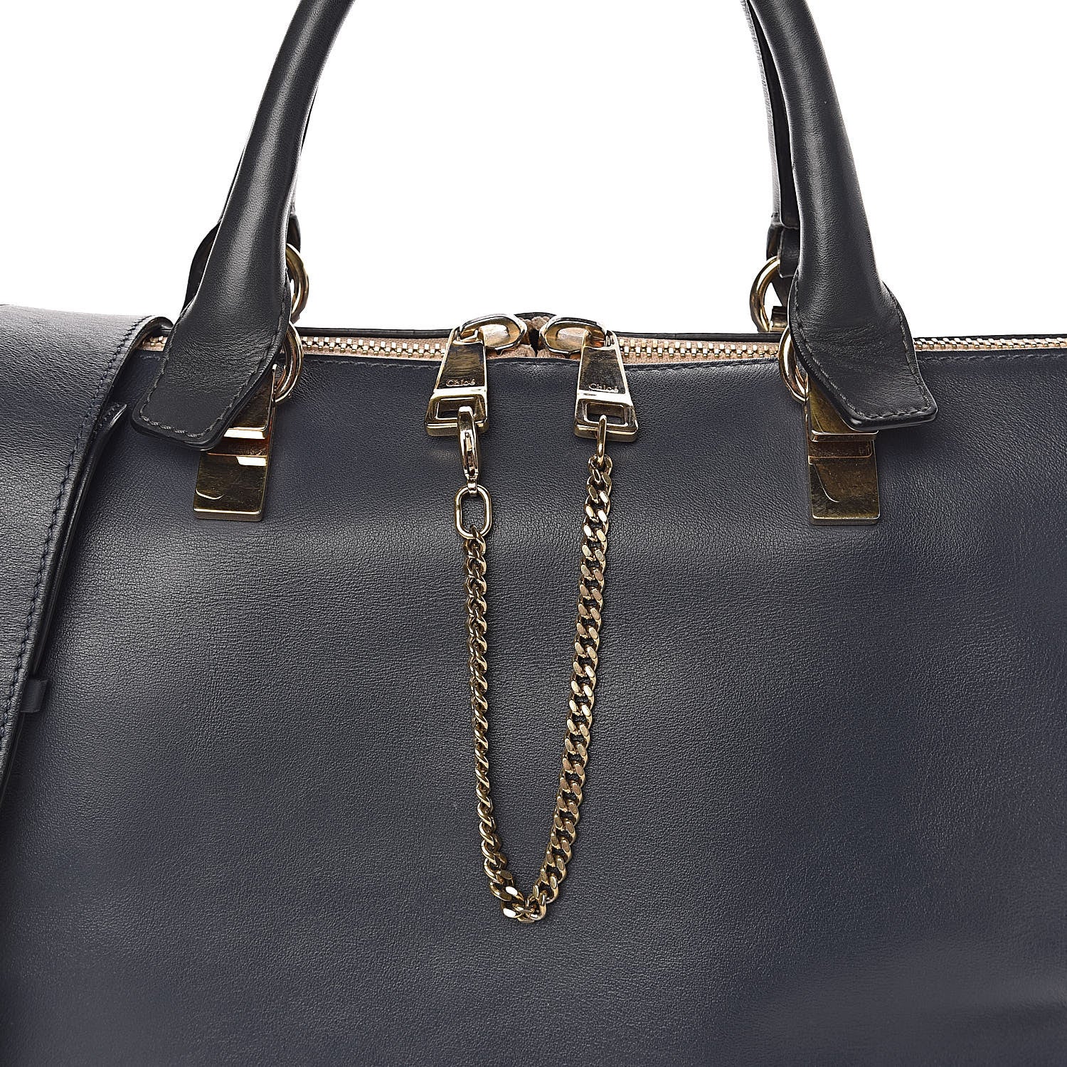 Chloe Smooth Calfskin Large Baylee Tote Street Blue 11 of 11