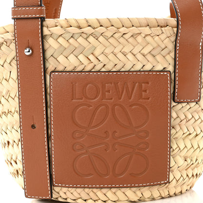 Loewe Raffia Small Basket Tote Bag Natural Tan 6 of 8
