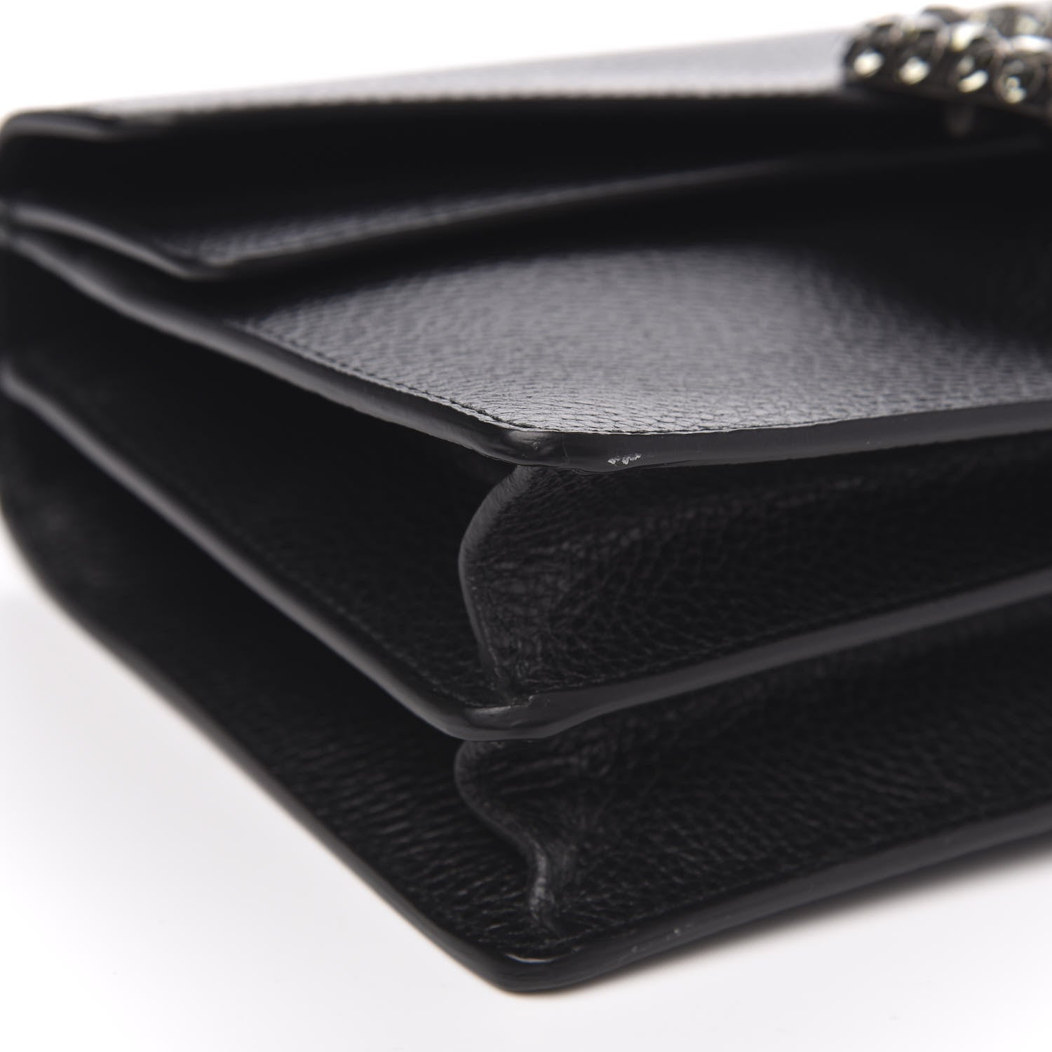 Gucci Pebbled Calfskin Small Dionysus Shoulder Bag Black 9 of 11
