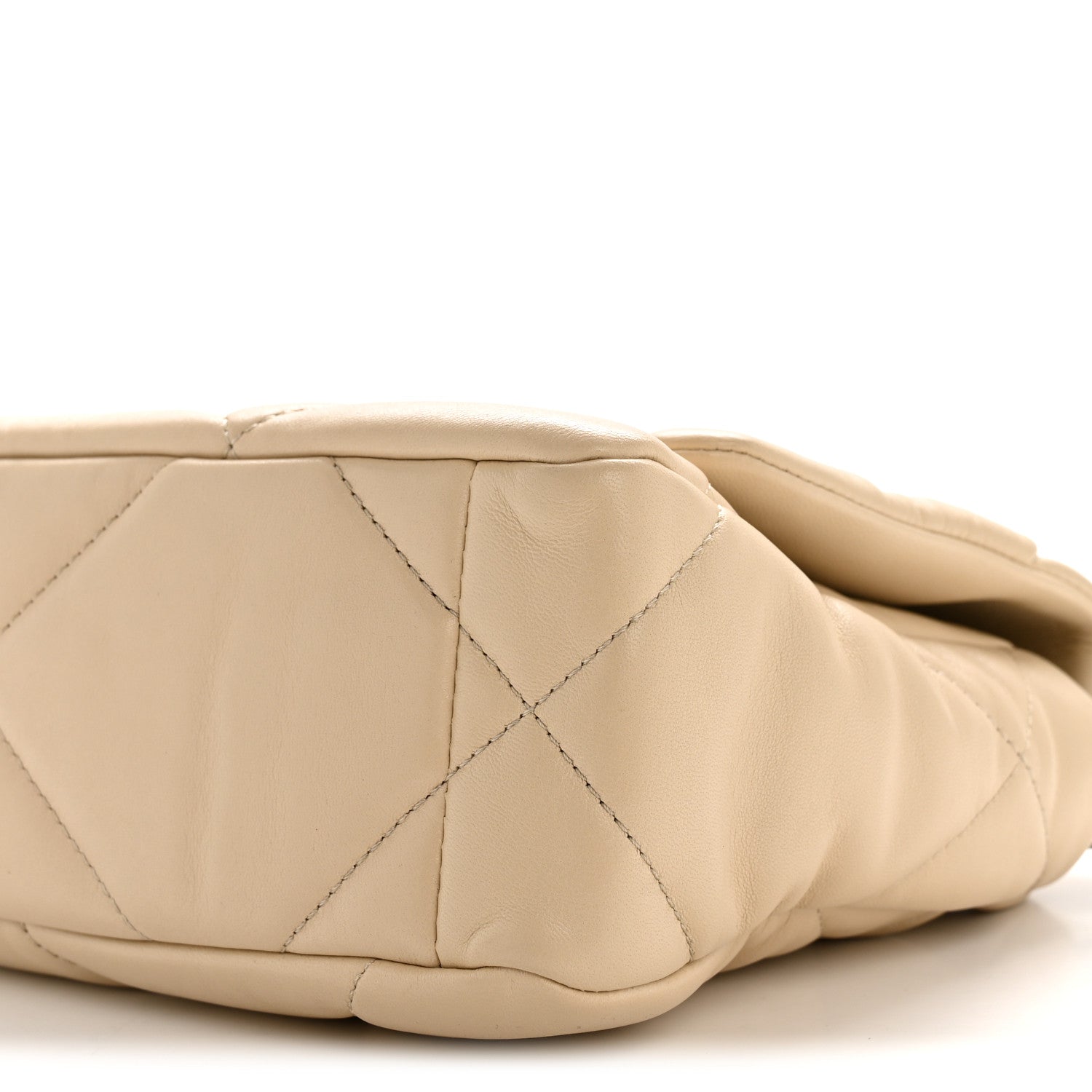 Chanel Lambskin Quilted Medium Chanel 19 Flap Beige 10 of 14