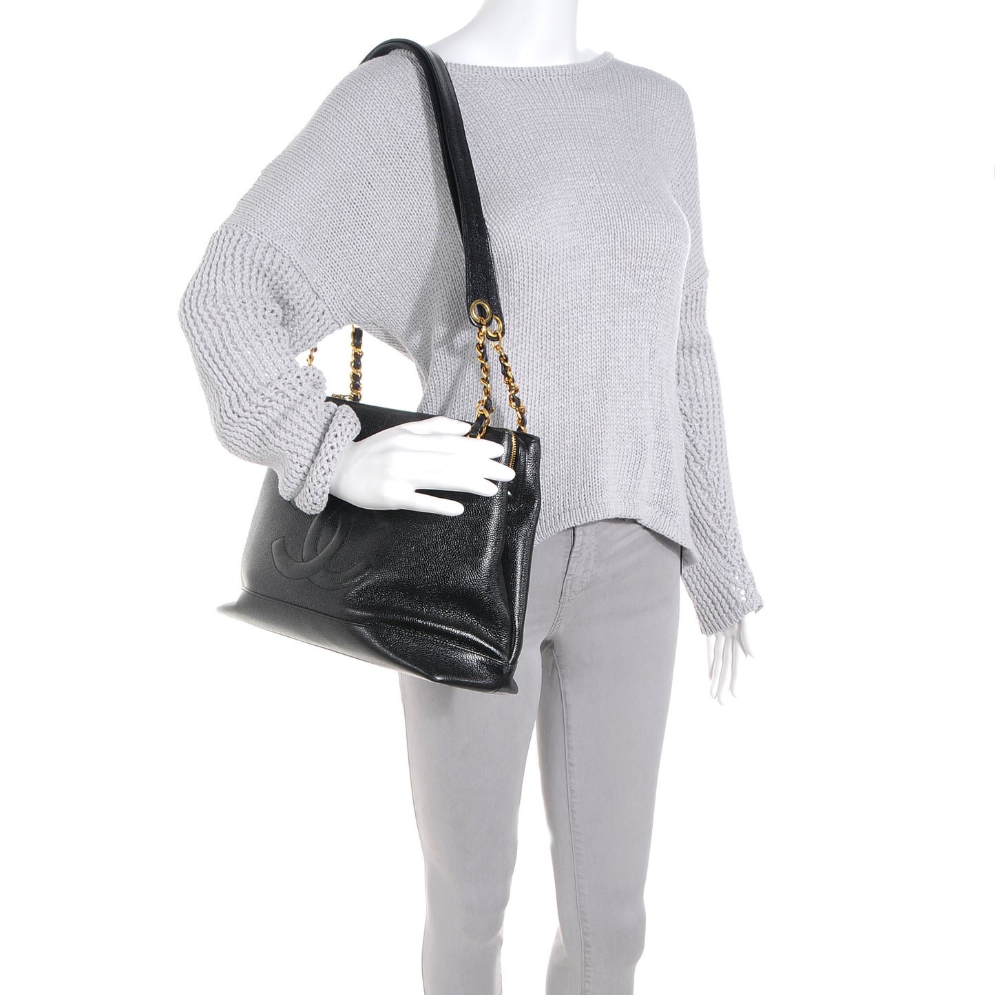 Caviar CC Shopper Tote Black