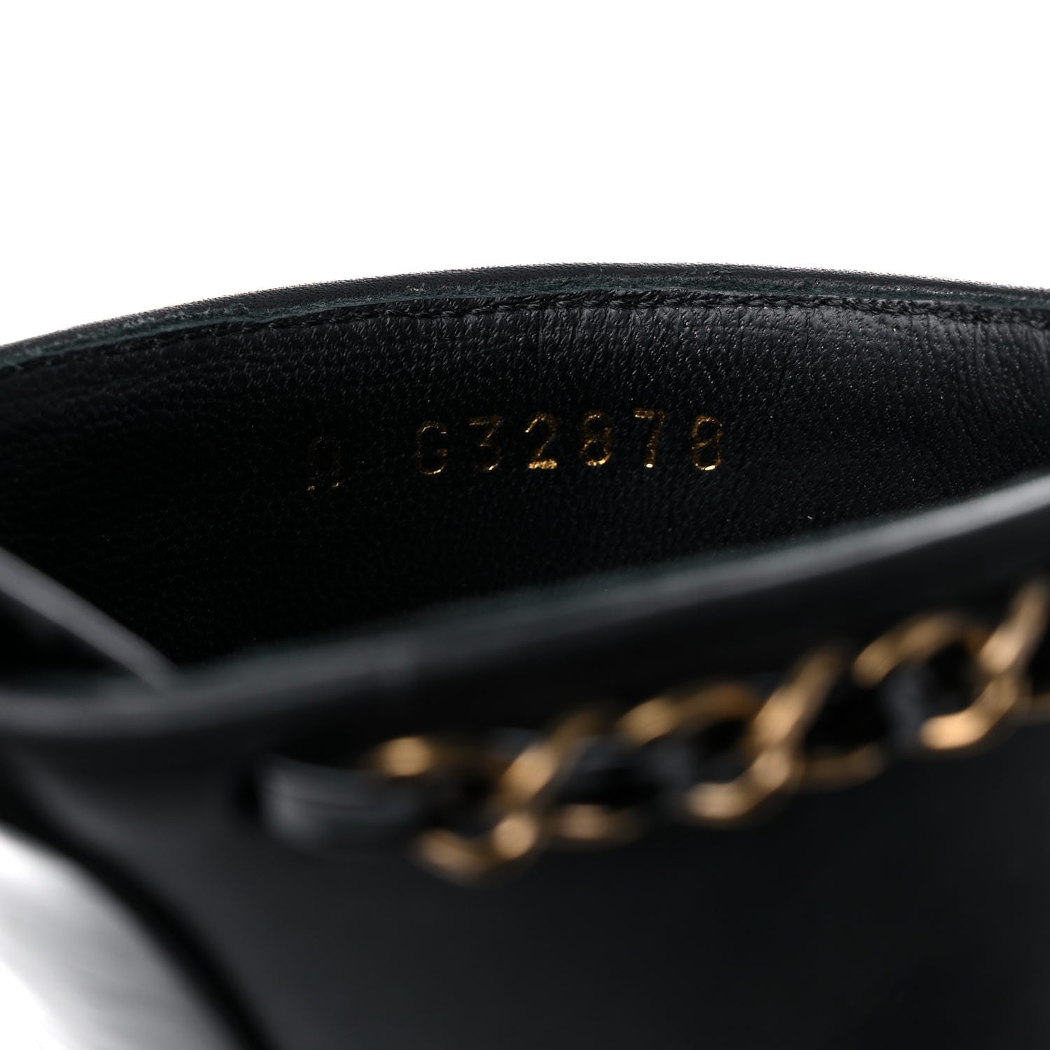 Chanel Calfskin Patent Cap Toe Chain Mule 35 Black 10 of 12