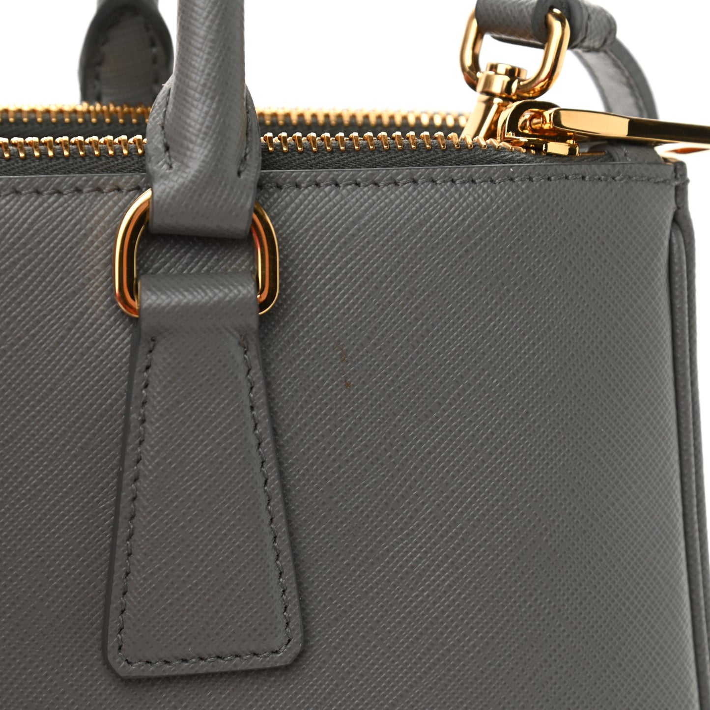 Saffiano Lux Medium Galleria Double Zip Tote Ardesia