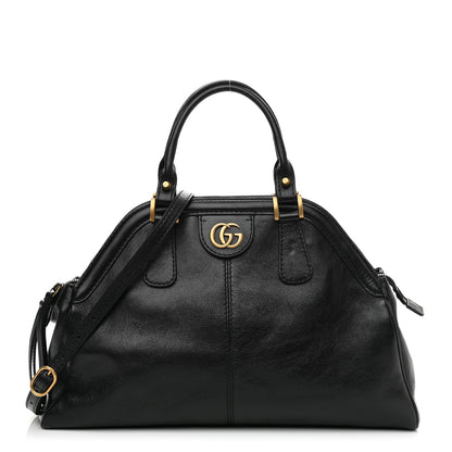Gucci Calfskin Medium Re(Belle) Top Handle Bag Black 1 of 9